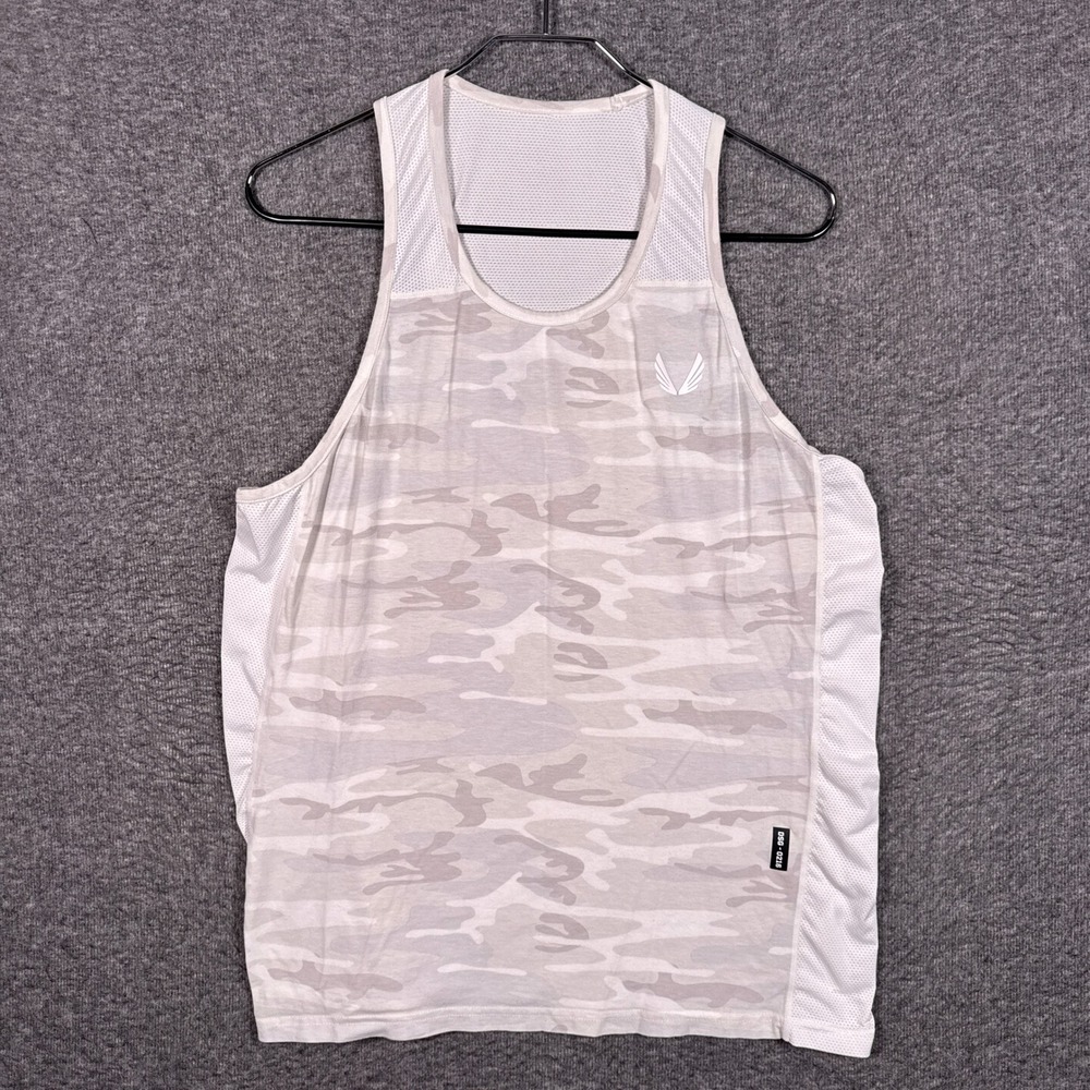 ASRV Vented Tank Top Mens Medium Camo DSG-0216 Training Gym Workout Singlet
